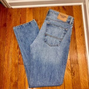 Abercrombie & Fitch Slim Straight Medium Wash Men’s Blue Jeans
